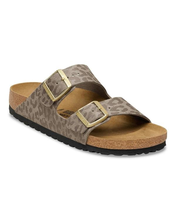 Birkenstock Arizona Synthetics Womens Sandals - Leo Grey Taupe | CHO | Designer Womens Sandals