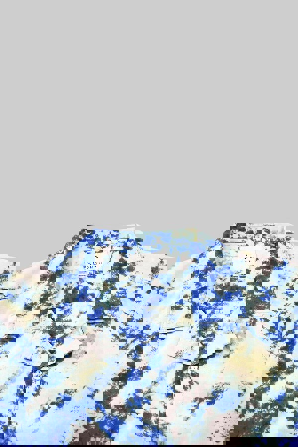 ENORSIA Revere Collar Short Sleeves Printed Shirt