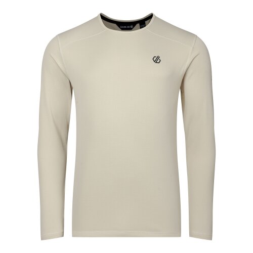 Dare 2B Mens Ventura Grid Crew Neck Fleece Top - Almond Milk