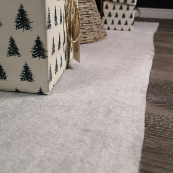 Samuel Alexander 2.4m x 90cm Soft White Artificial Fake Snow Blanket Christmas Decoration