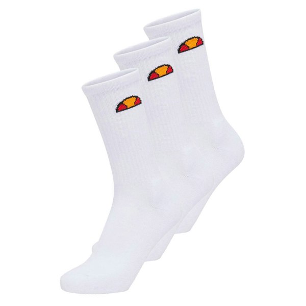 Ellesse Mens Tisbi Logo Crew Socks (Pack of 3) - White