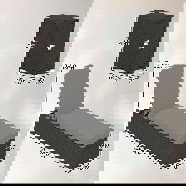 Rattan Sun Lounger Set