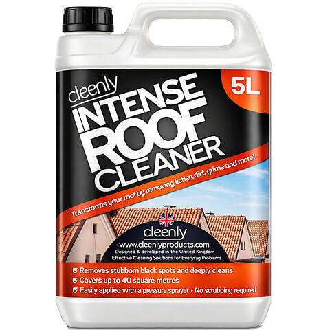 Cleenly Intense Roof Cleaner Deeply Cleans to Remove Dirt Grime Grease Mould Moss Algae and More 5L