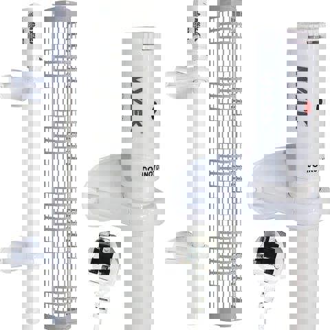 Mylek Tubular Heater 135W Low Energy - Tube 105cm and Cage Guard 91cm - Adjustable Thermostat