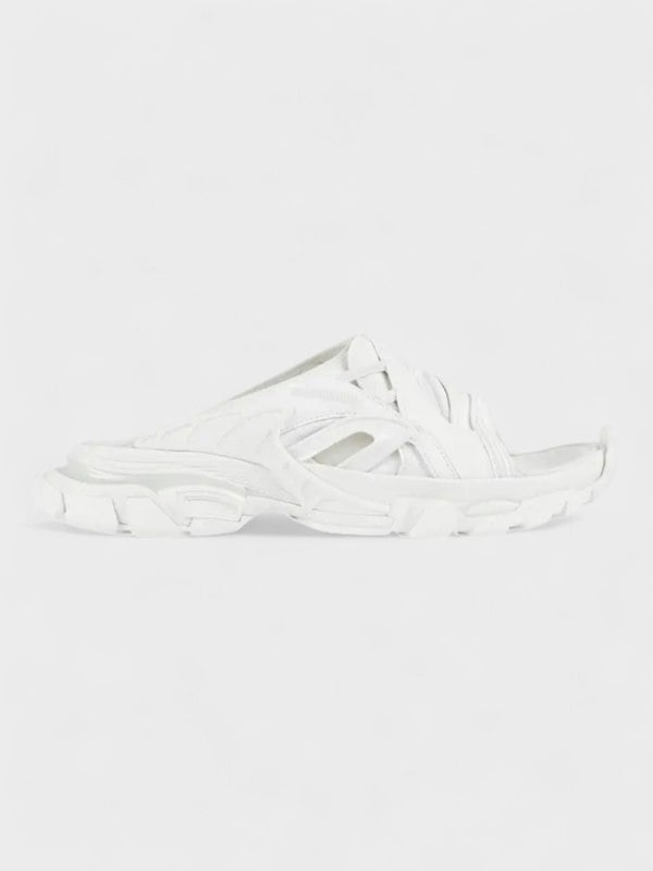 Balenciaga Track Slide Sandal White - Mens