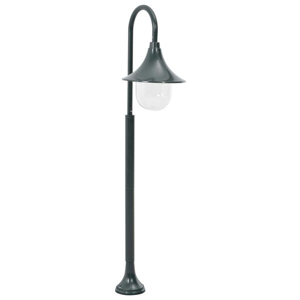 Berkfield Garden Post Light E27 120 cm Aluminium Dark Green