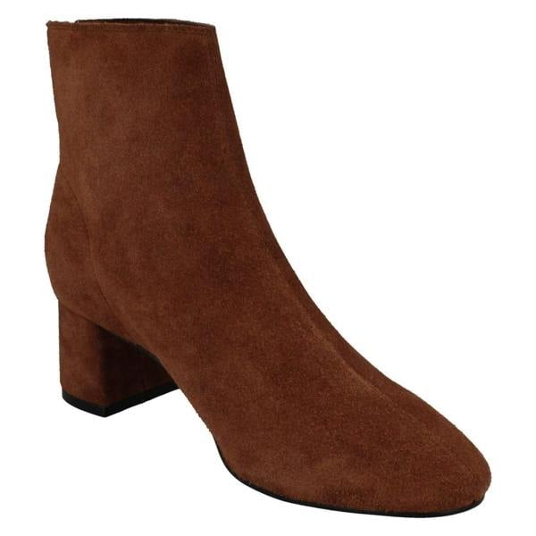 Spot On Ladies Leather Collection Suede Leather Ankle Boots F51134