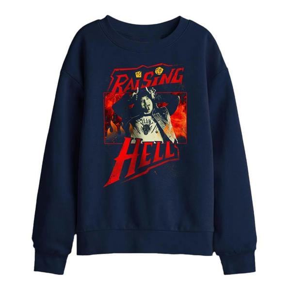 Stranger Things Childrens/Kids Raising Hell Eddie Munson Sweatshirt - Navy