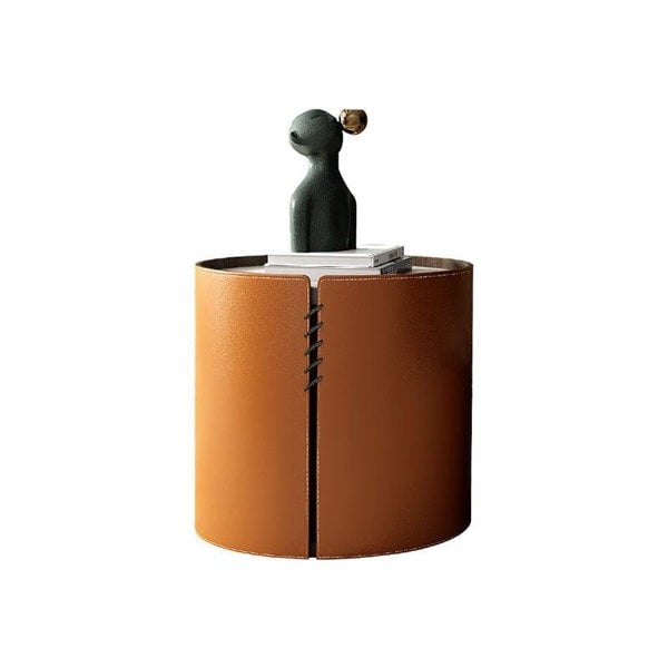 Rossi Nesting Coffee Table, Light Grey & Orange-Weilai Concept-Weilai Concept