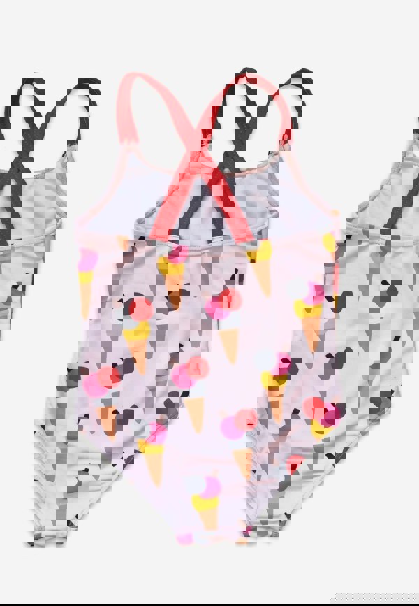 Ice Cream Cones Print Kids' Swimsuit - Toby Tiger