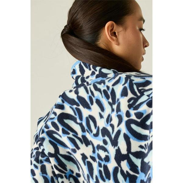 Dare 2B Womens/Ladies Wing It Animal Print Fleece Top - Dusky Blue - 