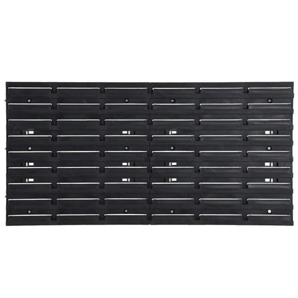 Berkfield 30 Piece Workshop Shelf Set Red and Black 77x39cm Polypropylene