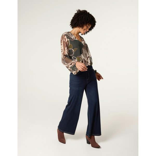 Blue Vanilla Elasticated Washed Jeans