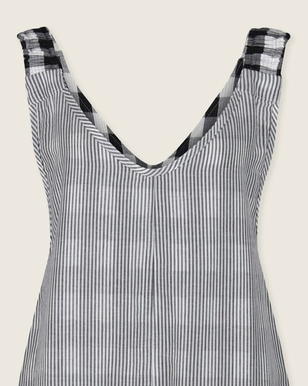 Grace Multicolour Check Print Reversible Wide Leg Jumpsuit - image 8
