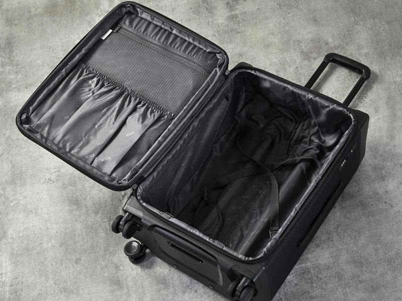 Rock Luggage Lightweight Soft Suitcase 4 Wheel Luggage Travel Trolley Cases Cabin Bags