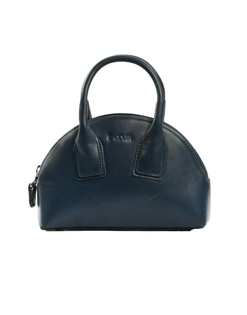 SADDLER GIGI Leather Zip Top Mini Handbag  - Ajustable Strap, Card Holder, Crossbody or Handheld - RFID Protected
