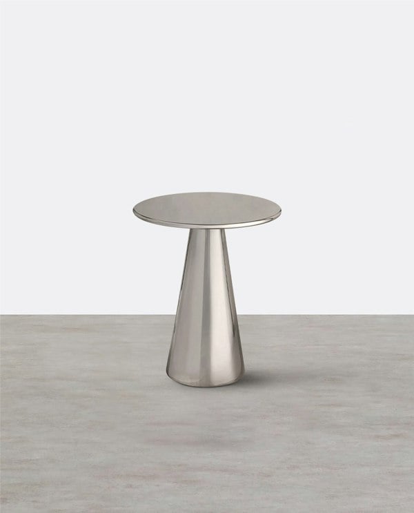 Abarca Side Table, Stainless Steel-Weilai Concept