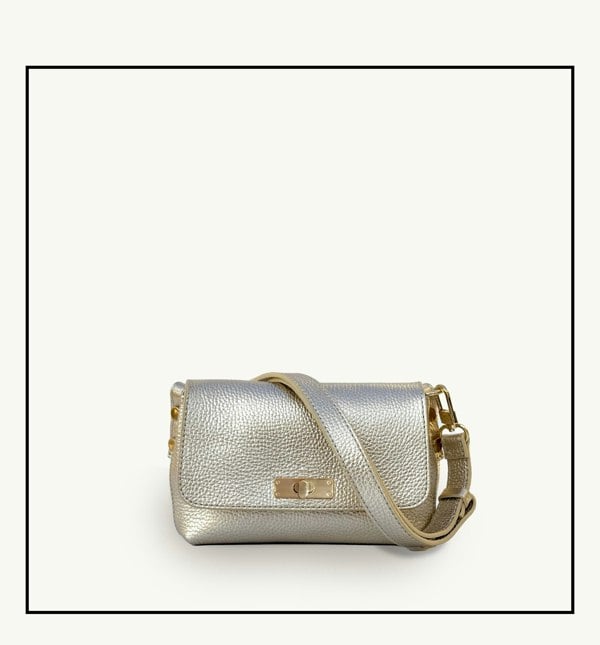 Apatchy London The Maisie Gold Leather Bag