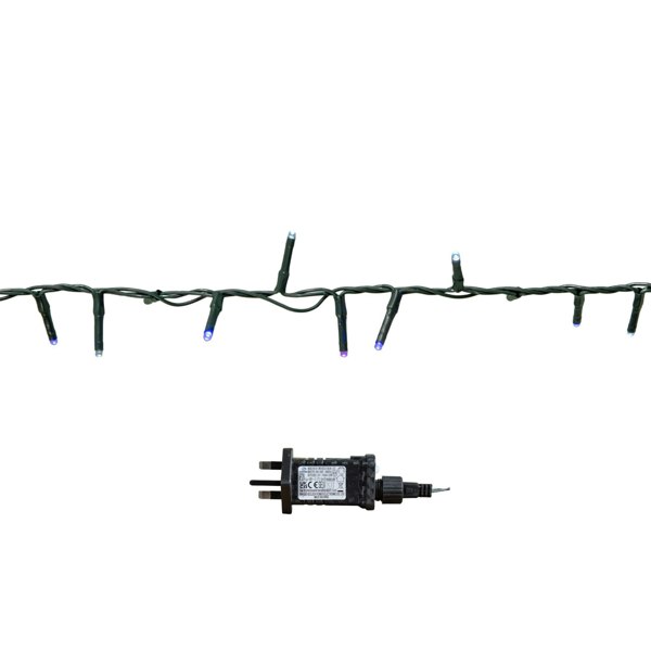 Samuel Alexander 25m 1000 LED TreeBrights Christmas String Lights with Timer in Blue, Purple & White