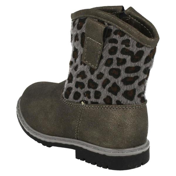 Spot On Infant Girls Spot On Zipped Cowboy Style Printed Boots