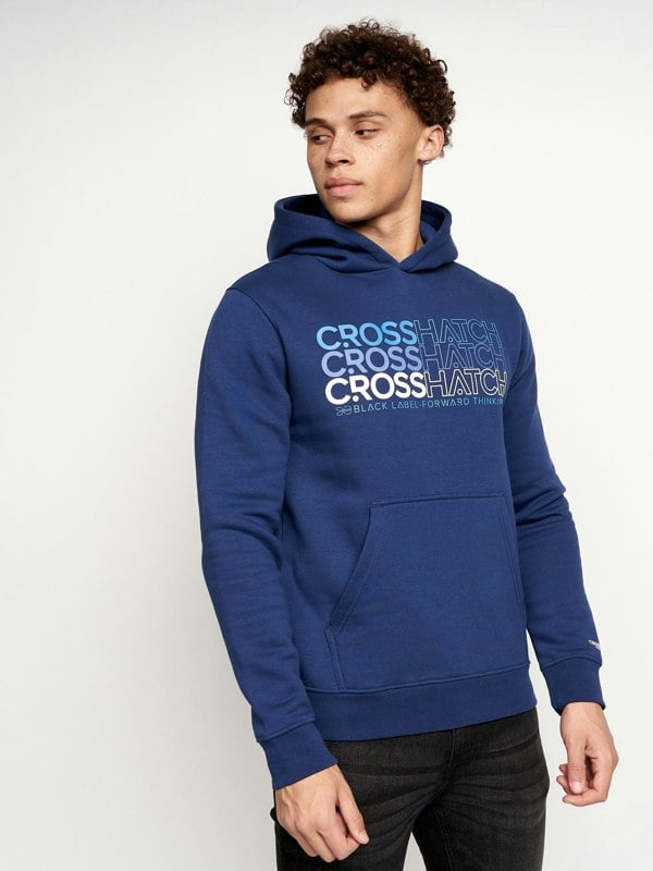 Crosshatch Larmen Hoodie 2pk Navy/Blue