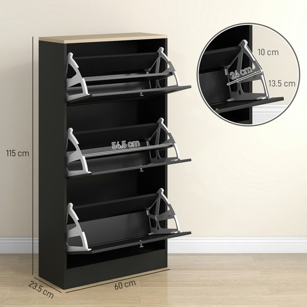 Flip-down Shoe Cabinet