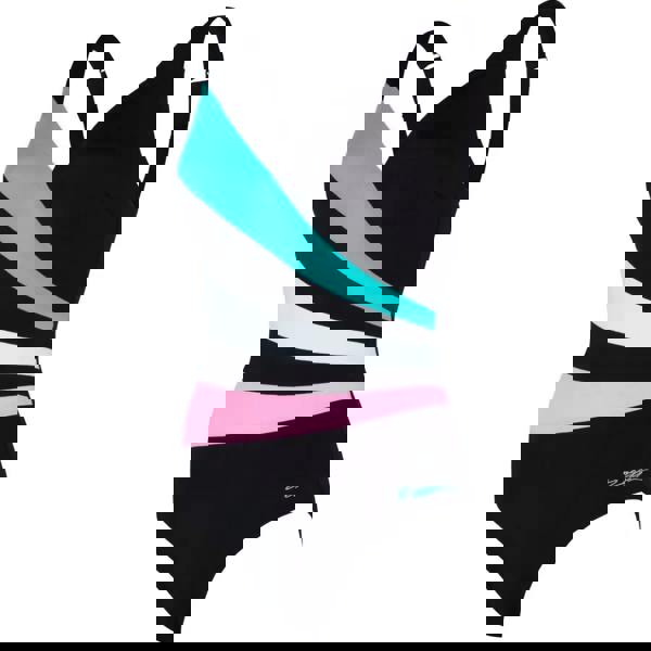 Zoggs Plantopia Wrap Panel Classicback Swimsuit - Blue/White/Pink