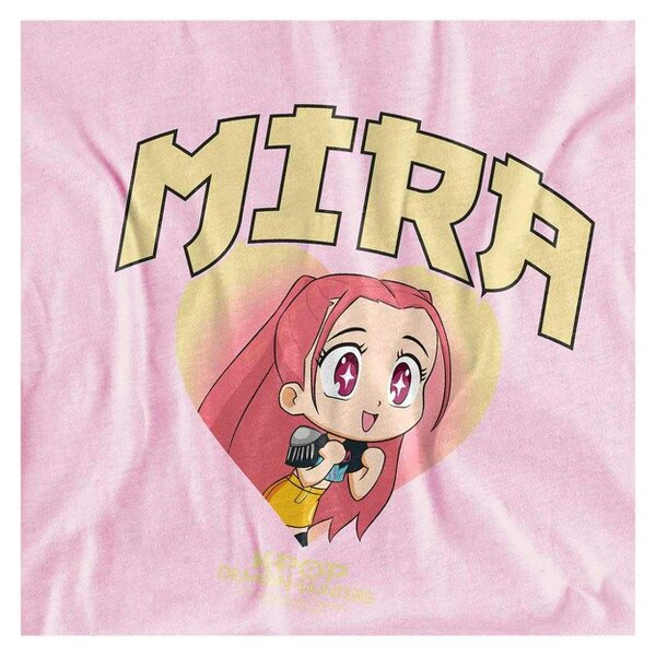 K-Pop Demon Hunters Childrens/Kids Huntrix Mira Collegic Pullover Hoodie - Light Pink