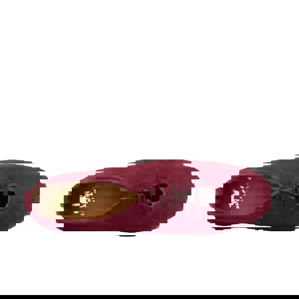 Embassy London Skyline - Burgundy - Women's Suede Lace Up Ballet Pump