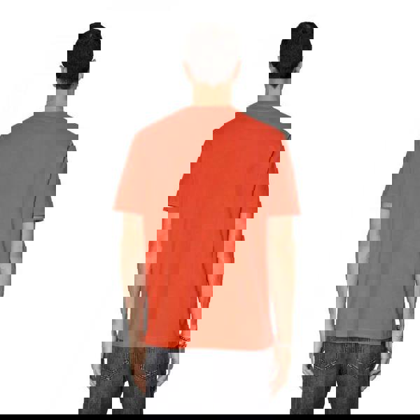 Diesel Unisex Adult Power Station Logo T-Shirt - Orange/Black - 