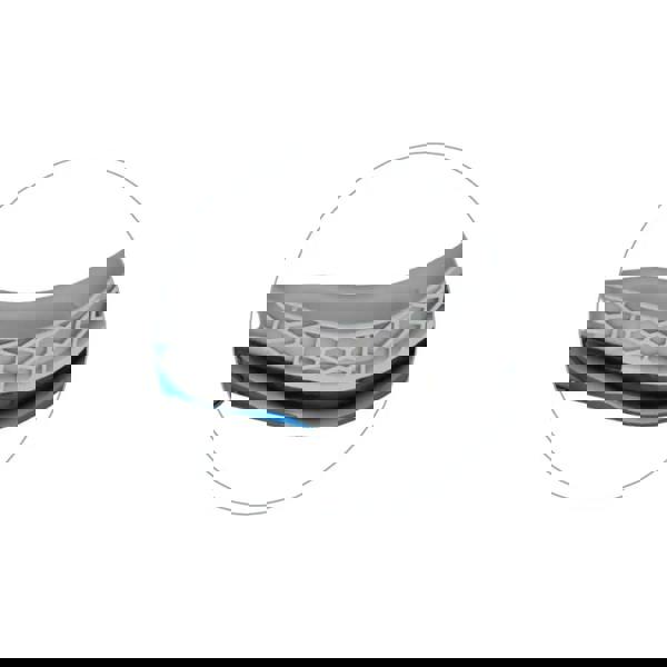 Blue gray honeycomb sole on Zoggs Raptor HCB Mirror Swim Goggles