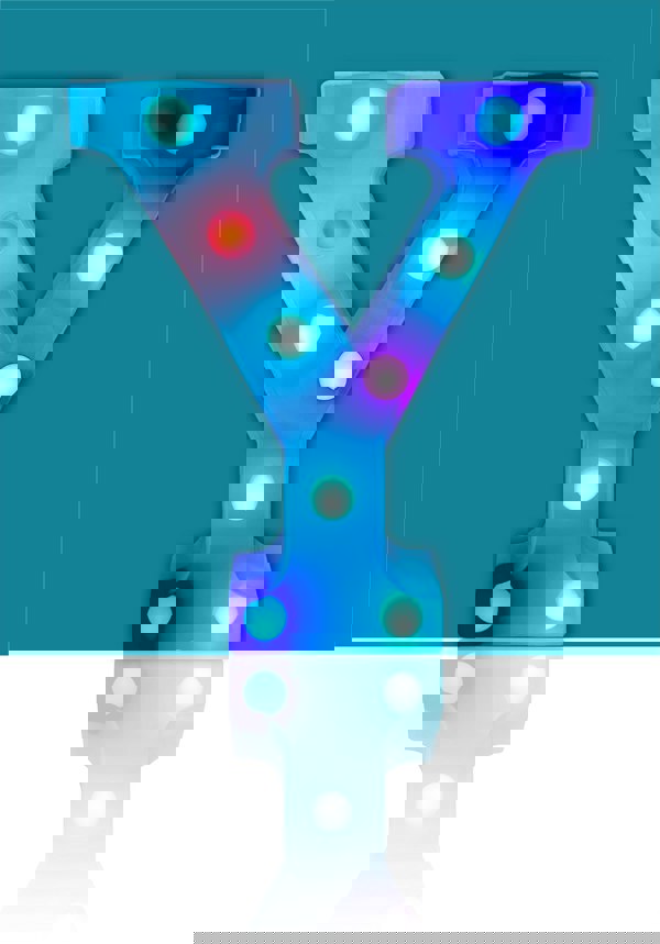 St Helens Battery Operated RGB Letter   With Remote Control Letter Y
