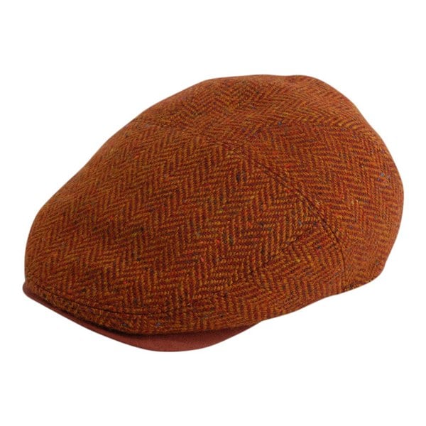 Gamble & Gunn Goodwood - Red Flat Cap Molloy and Sons Irish Donegal Tweed