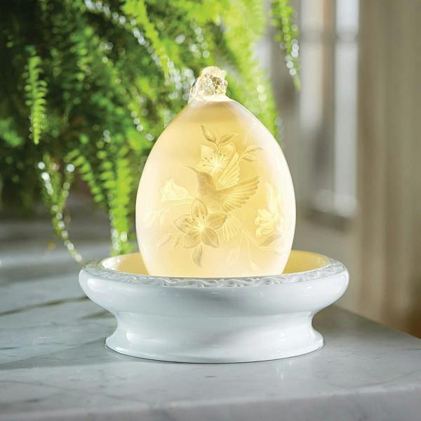 Museum Selection Hummingbird Lithophane Water Fountain - 20 x 22cm