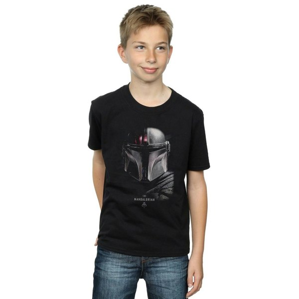 Star Wars Boys The Mandalorian Poster T-Shirt - Black