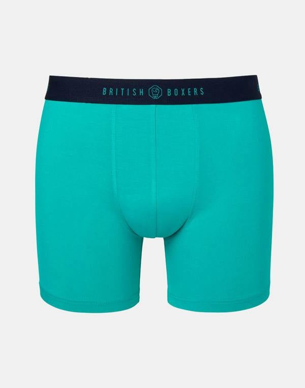 British Boxers Multipack 4 Pairs of Men's Bamboo Stretch Trunks – Electric Lime