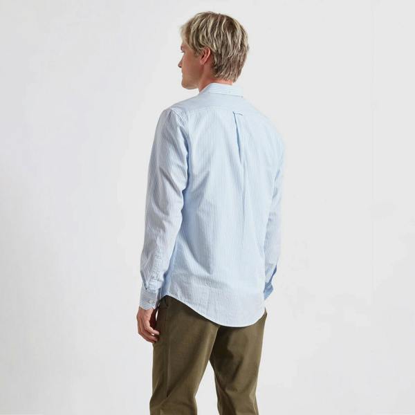 Farah Brewer Striped Oxford Shirt