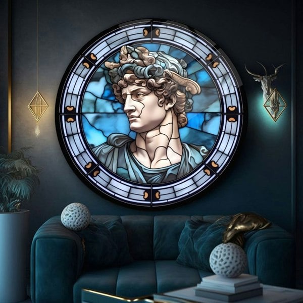 Artchi Timeless David Glass Wall Art