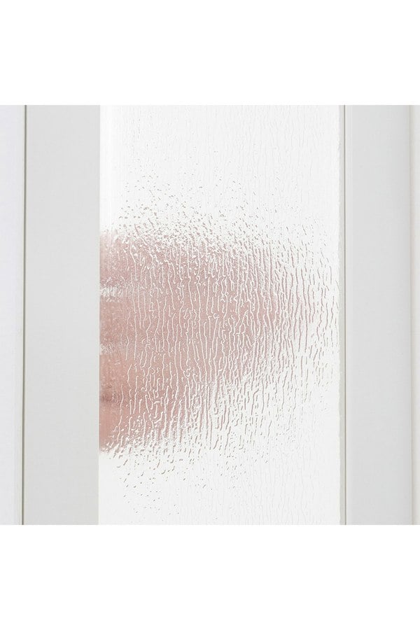 Living and Home 203x87cm White PVC-Acrylic Folding Partition Door with Wheels & Handle