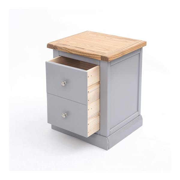 Cabinet Bits Rocca 2 Drawer Bedside Table