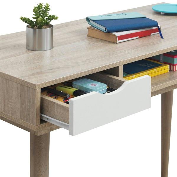 Timber Art Design Scandinavian 2 Drawer Computer Desk Office Furniture Retro Nordic MakeupTable
