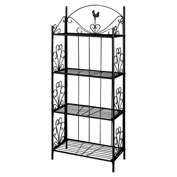 Berkfield Plant Rack Square Black