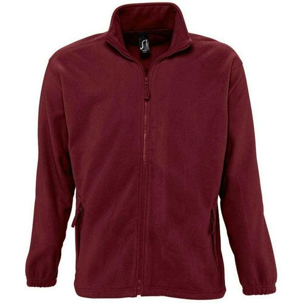 SOLS Unisex Adult North Fleece Jacket - Burgundy