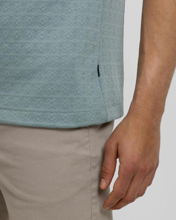 Steel & Jelly Crofton - Tile Jacquard Textured Polo Shirt