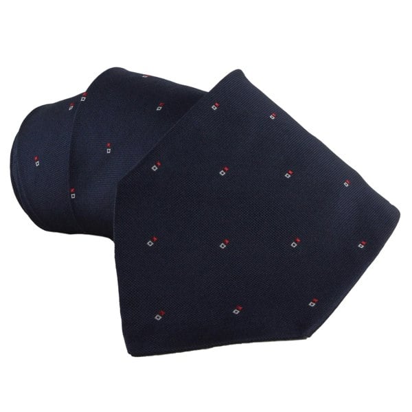 Dunhill woven silk tie in a mini neats pattern