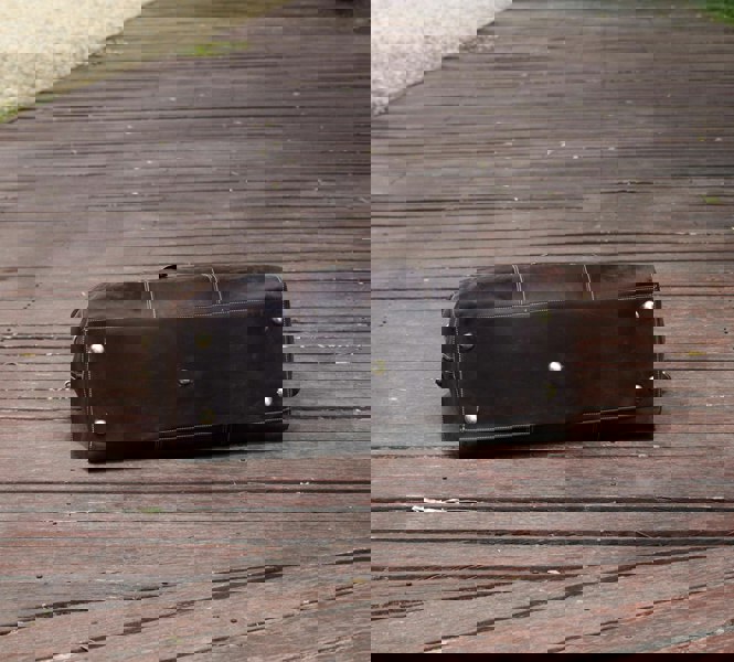 Touribag Genuine Leather Duffel Travel Bag - Vintage Brown