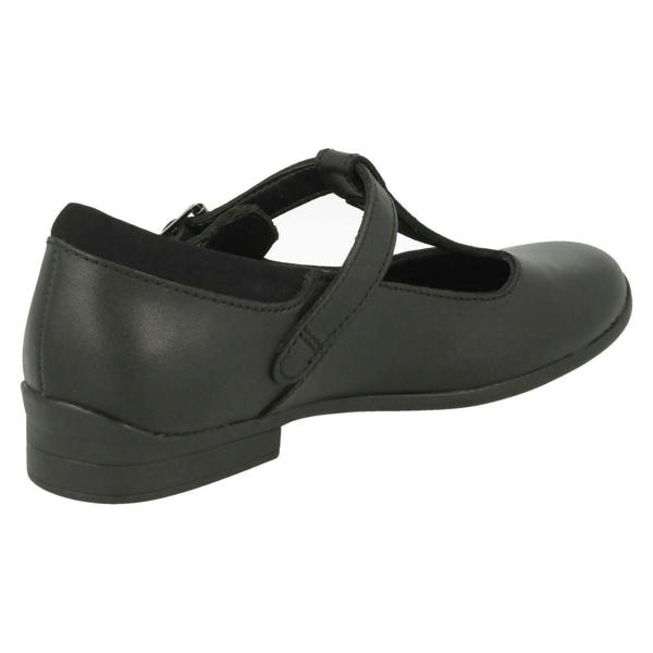 Clarks Girls Clarks T-Bar School Shoes Jamie Sky