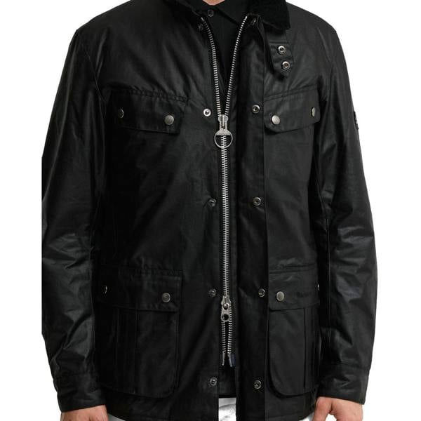 Barbour International Duke Wax Jacket Black