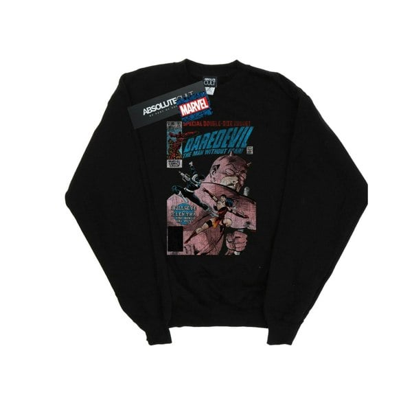 Marvel Mens Daredevil Distressed Bullseye Vs Elektra Cover Sweatshirt - Black