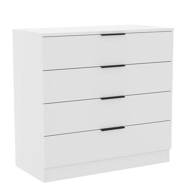 Vida Designs Trega 4 Drawer Chest, Black